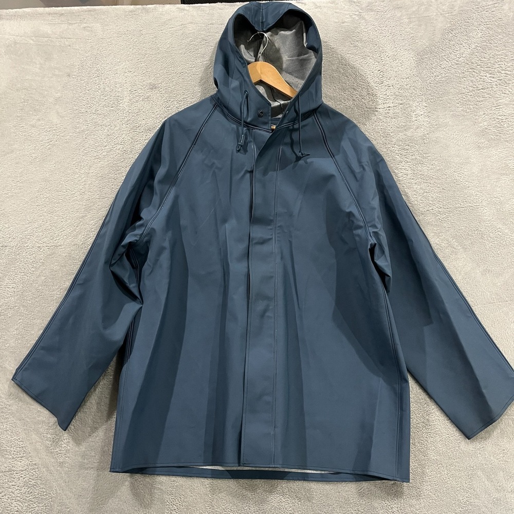 Dutch Harbor Gear DHG Waterproof PVC Hooded Raincoat Fishing Hunting Workwear M